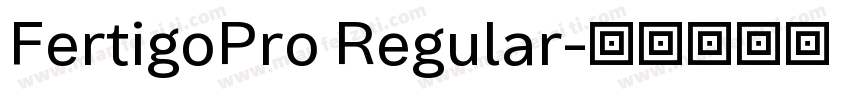 FertigoPro Regular字体转换